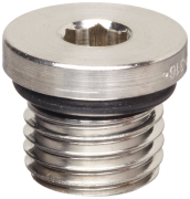 Stainless Steel Straight Thread Adapter Hollow Hex Plug